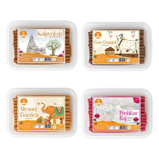 Kalpvriksh, Gau Guggul, Mysore Garden, Pushkar Raj Dhoop Sticks