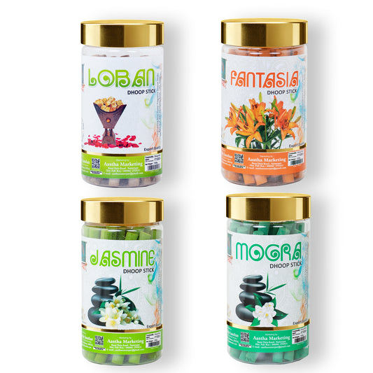 Aastha Dhoop Sticks Combo Pack 4 In 1