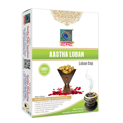 Aastha Loban Sambrani Dhoop Cup Combo (Pack of 12)