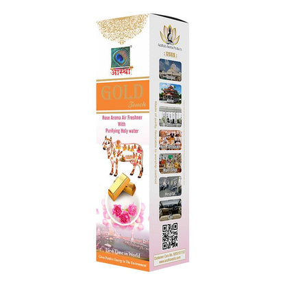 Aastha Royal Gold Touch Rose Air Freshener Spray Combo (Pack of 12) 200ml