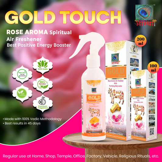 Aastha Royal Gold Touch Rose Air Freshener Spray