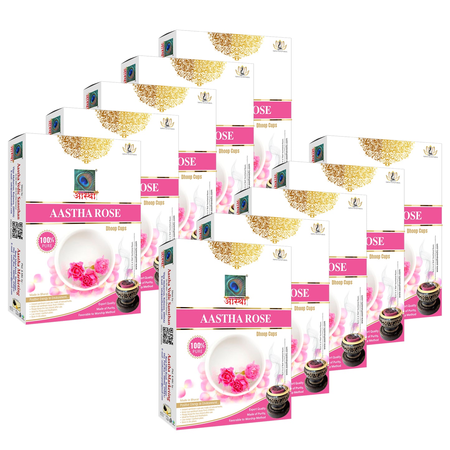 Aastha Rose Sambrani Dhoop Cup