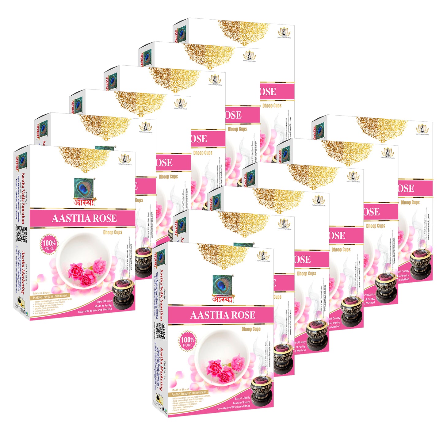 Aastha Rose Sambrani Dhoop Cup