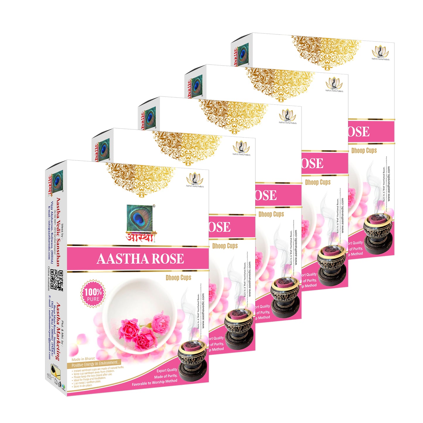 Aastha Rose Sambrani Dhoop Cup