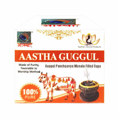 Aastha Guggul Sambrani Dhoop Cup Combo (Pack of 48)