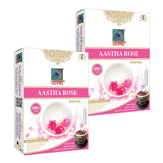 Aastha Rose Sambrani Cup Combo Pack Of 2