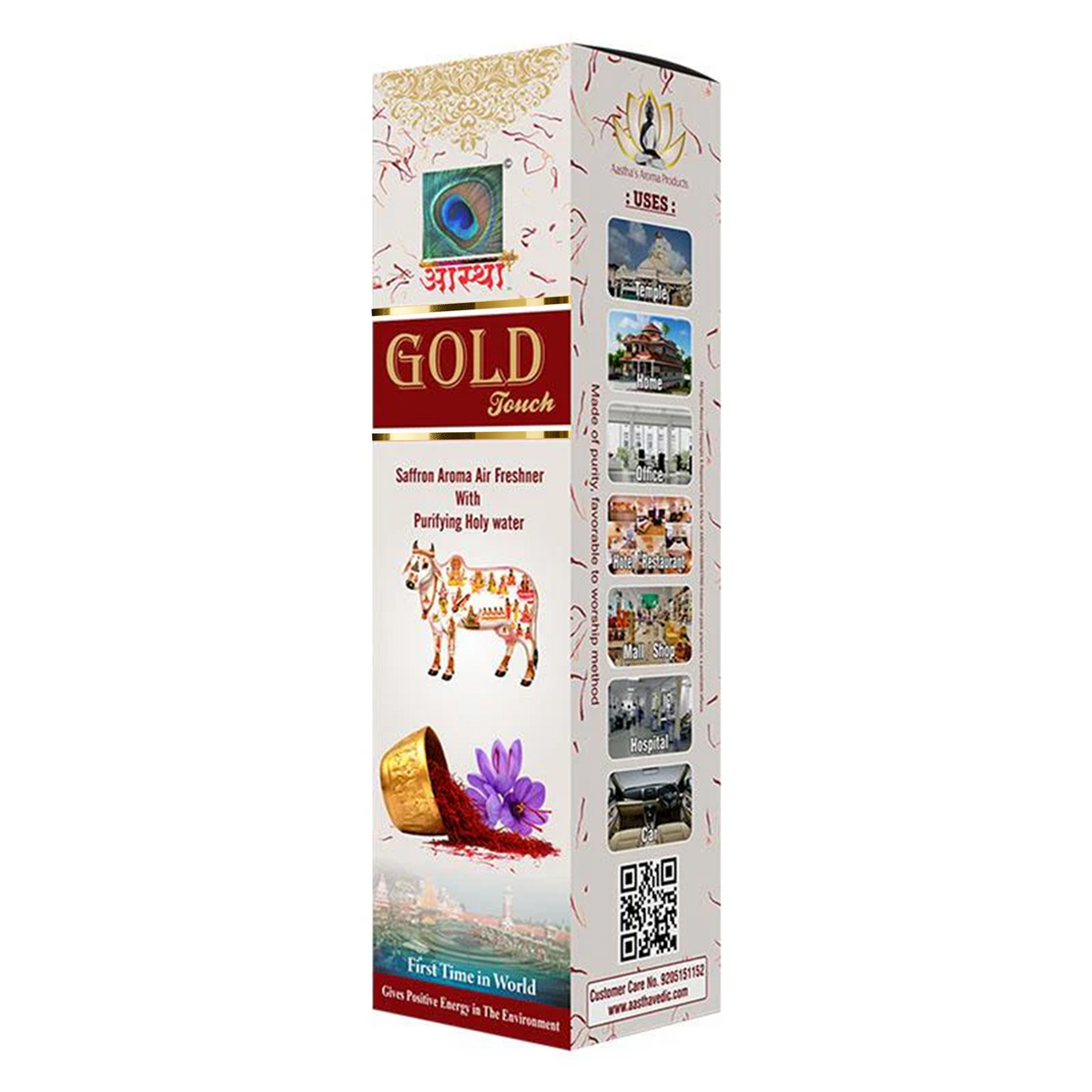 Aastha Royal Gold Touch Kesar Air Freshener Spray