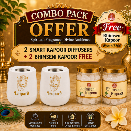 Leopard Smart Kapoor Diffuser Combo