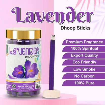 Aastha Lavender Dhoop Sticks Combo (Pack of 12)
