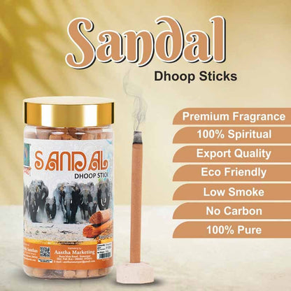 Aastha Sandal Dhoop Sticks Combo (Pack of 12)