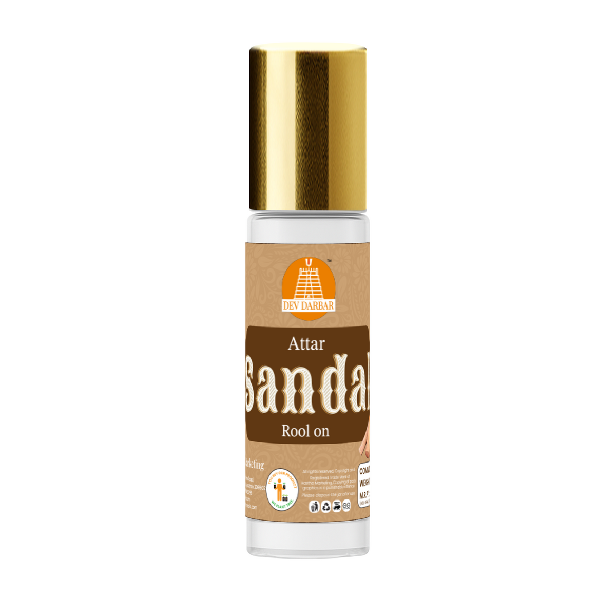 Sandal Attar – Woody Roll-On Fragrance