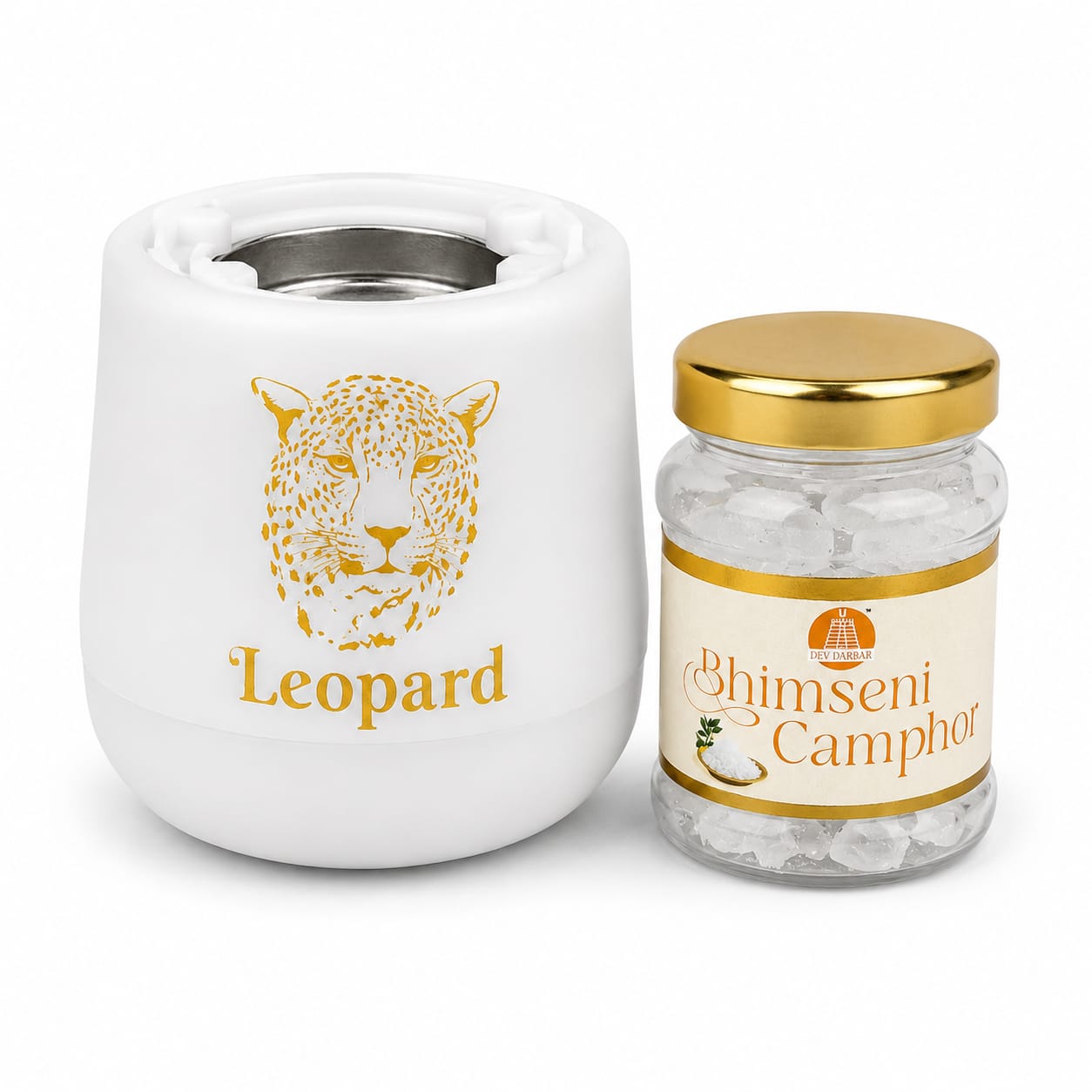 Leopard Smart Kapoor Diffuser + ₹100 Shuddh Bhimseni Kapoor Free
