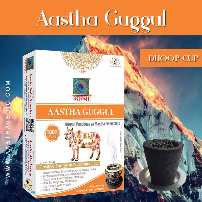 Aastha Guggul Sambrani Cup Combo Pack Of 10