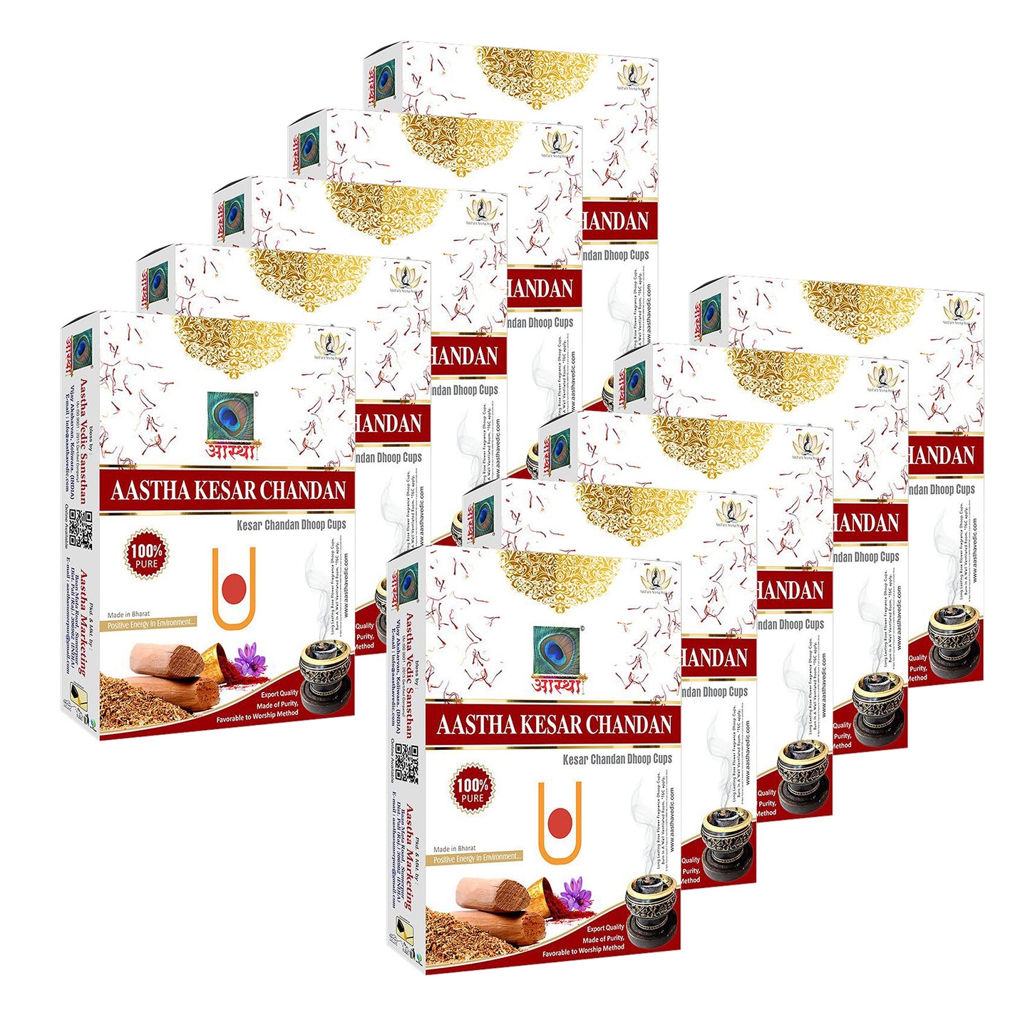 Aastha Kesar Chandan Sambrani Dhoop Cup