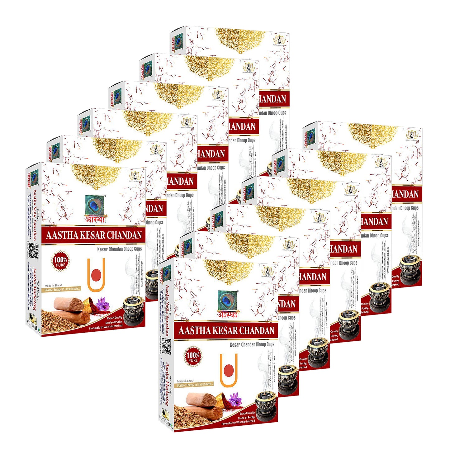 Aastha Kesar Chandan Sambrani Dhoop Cup